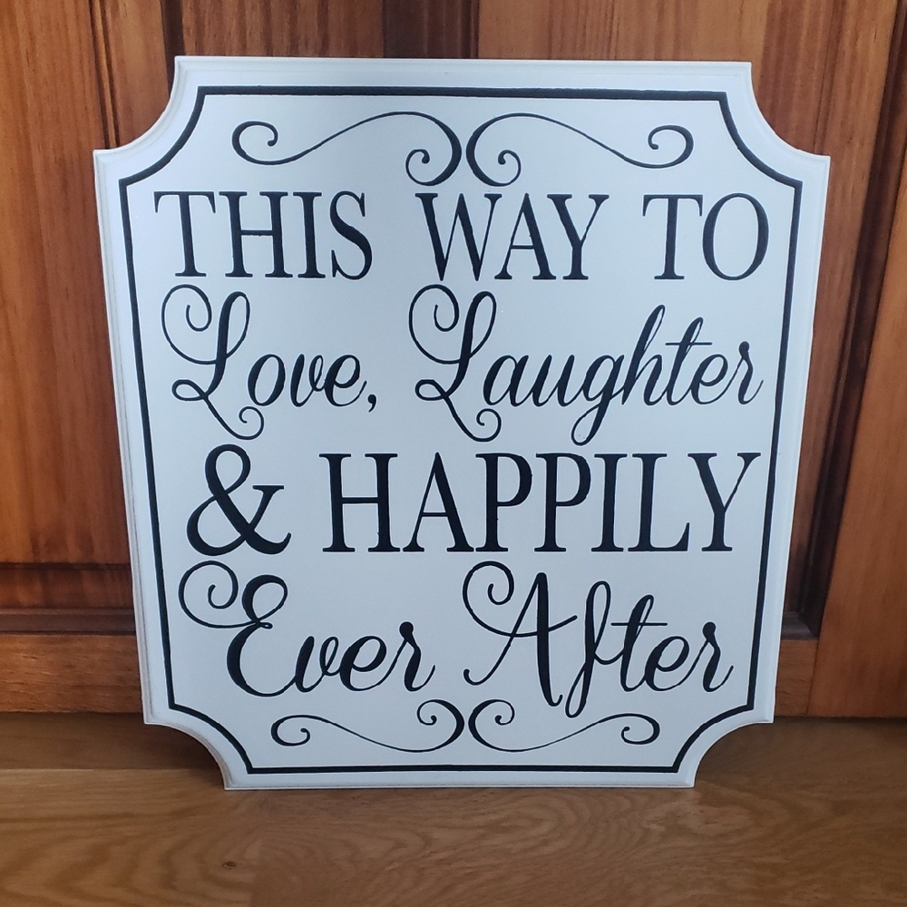 Black and White Inspirational Wall Sign